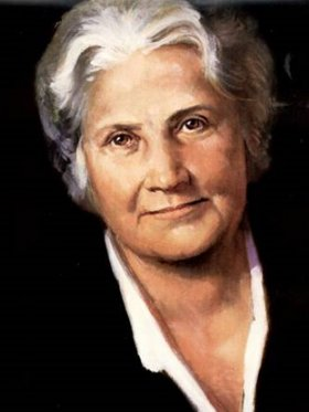 Retrato de María Montessori